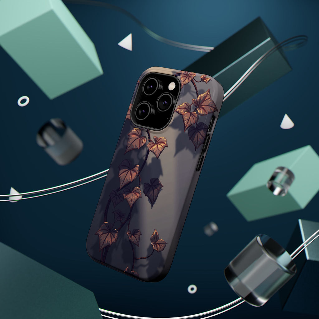 iPhone Charcoal And Copper Art Nouveau Vine Soft iPhone 13 Finish · iPhone Case