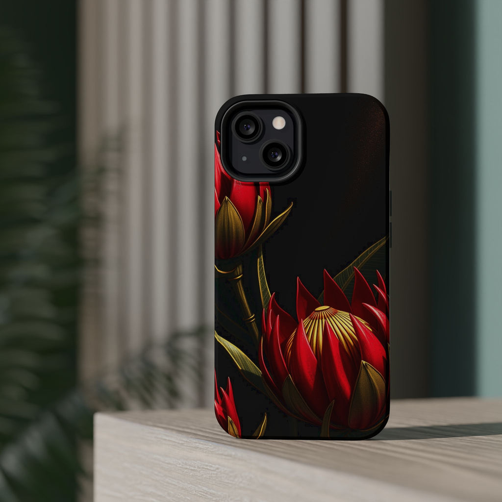 iPhone Protea Bold Gold Foil Luxury Slim Everyday Designer Case · iPhone Case