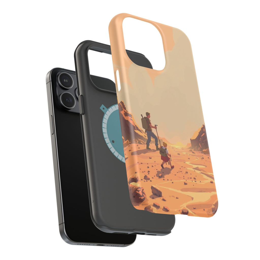 iPhone Burnt Orange And Sand Barely Surviving Slim Everyday Designer Case · iPho