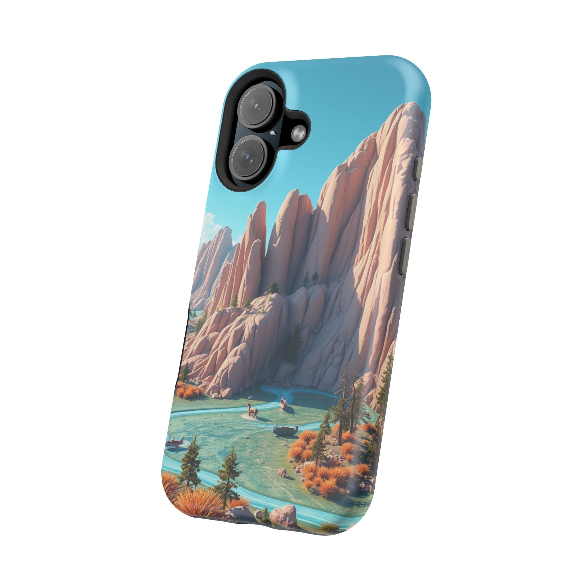 iPhone Pine Ridge Electric Art Slim Everyday Designer Case · iPhone Case