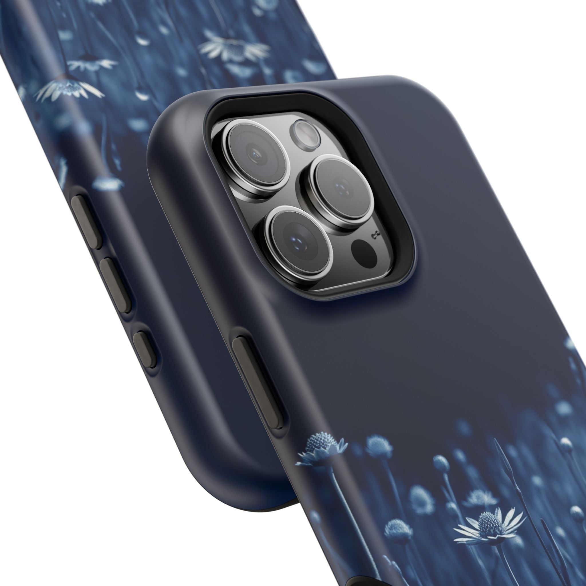 iPhone Midnight Blue And Silver Wildflower Field Clean iPhone Minimal · iPhone C