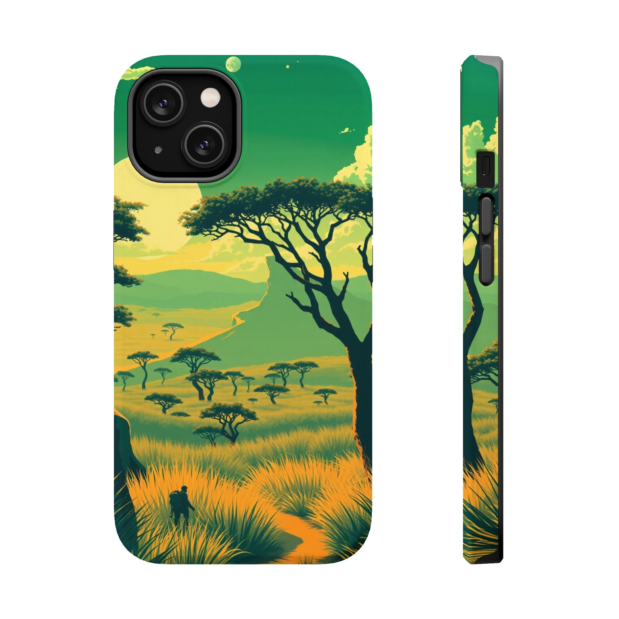 iPhone Savanna Horizon Pixel Art -Bit Slim Everyday Designer Case · iPhone Case