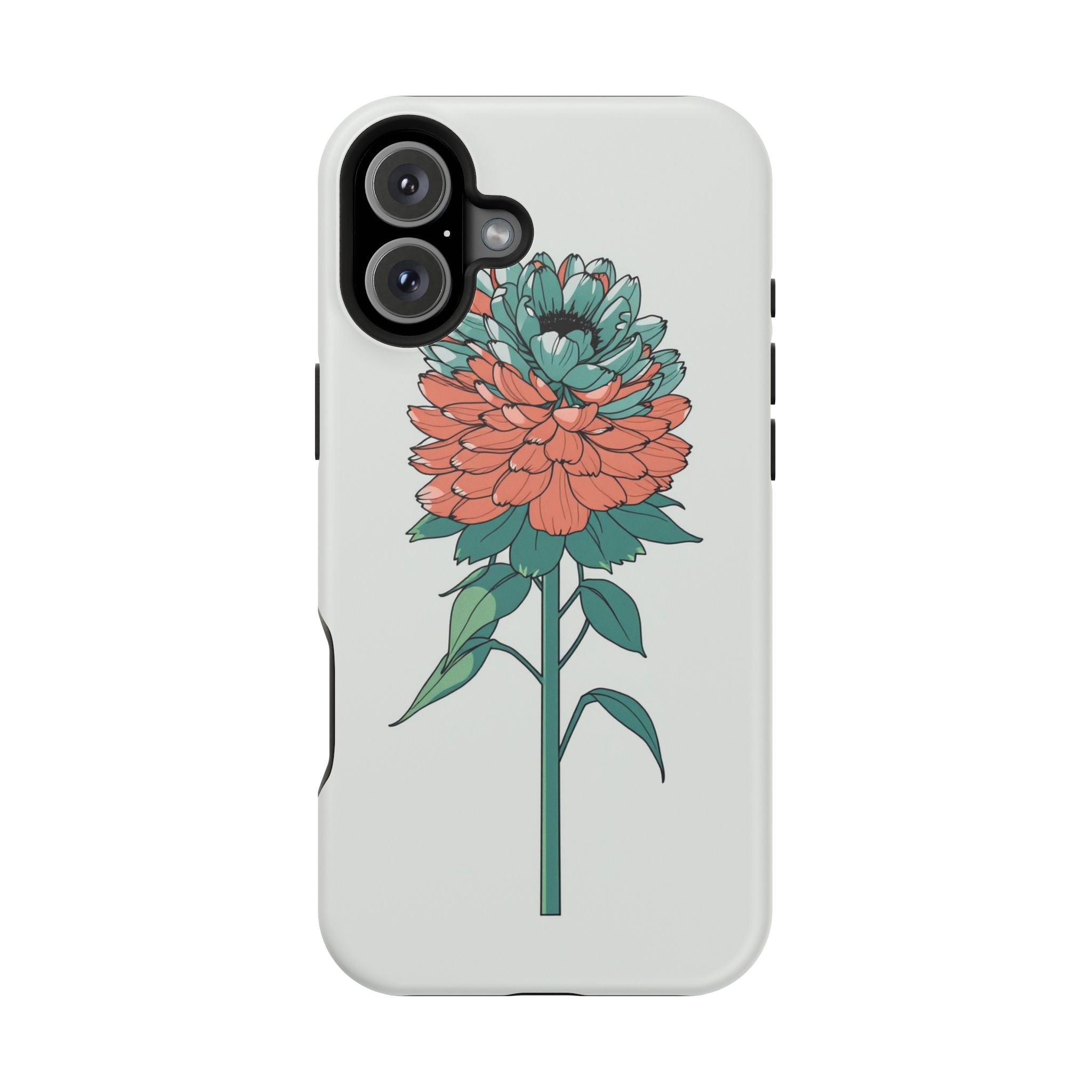 iPhone Serene Ranunculus Stack Design Slim Everyday Designer Case · iPhone Case