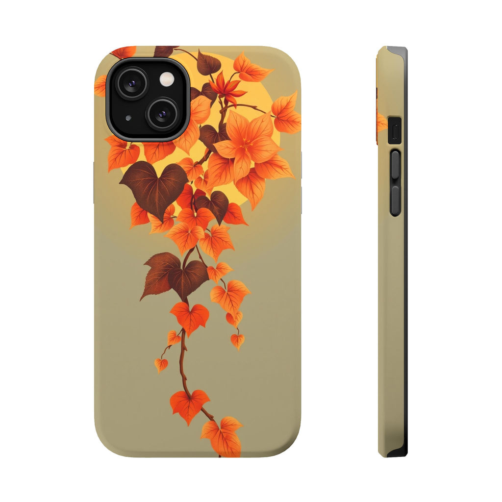 iPhone Sunset Amber And Peach Art Nouveau Vine Soft iPhone Finish · iPhone Case