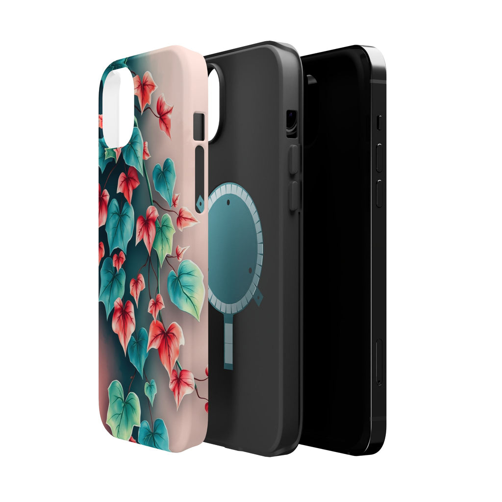 iPhone Art Nouveau Vine Teal And Coral Slim Snap Case · iPhone Case