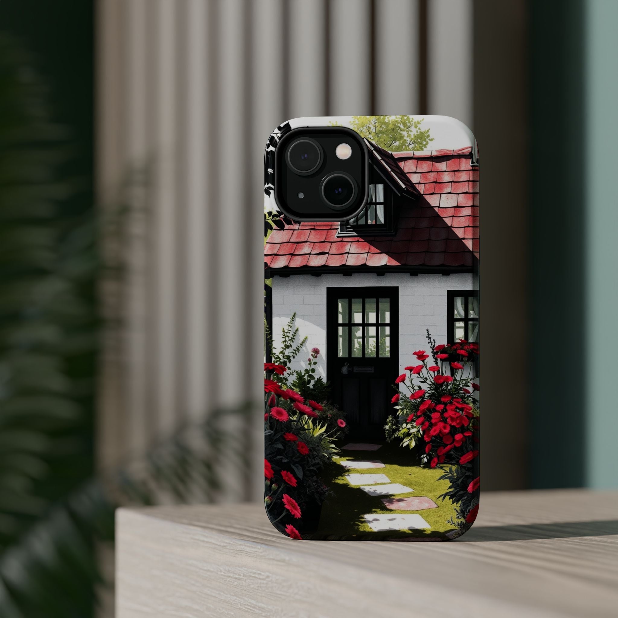 iPhone Cottage Garden Vibrant Watercolor Slim Snap Case · iPhone Case