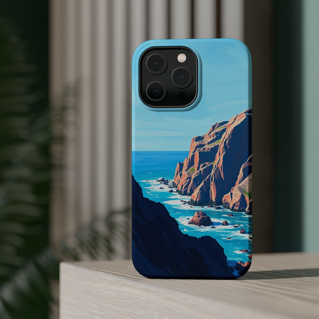 iPhone Rocky Coastline Oil Painting Impressionist iPhone Clean Minimal · iPhone