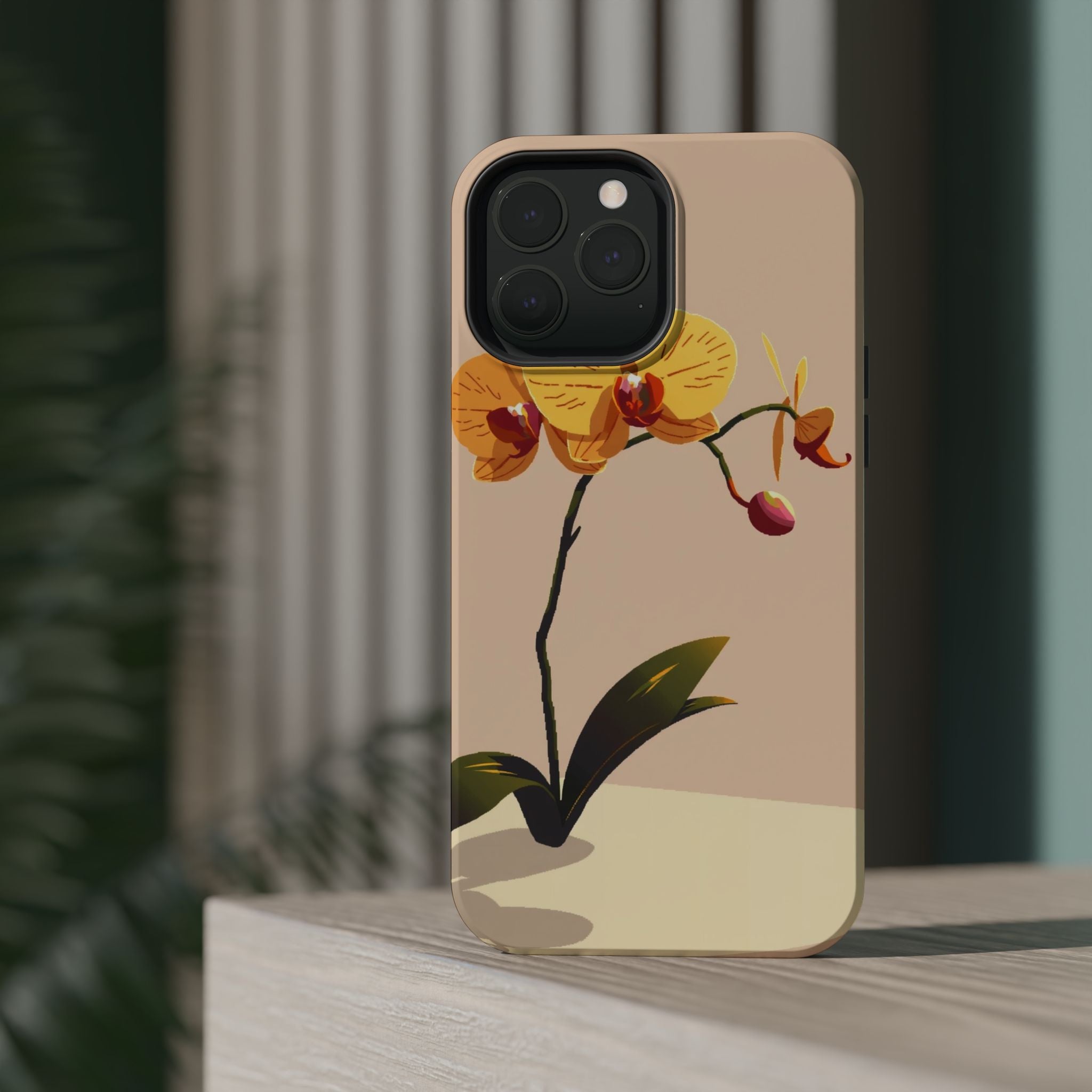 iPhone Orchid Study Pixel Art -Bit Bold Modern Everyday Snap Case · iPhone Case