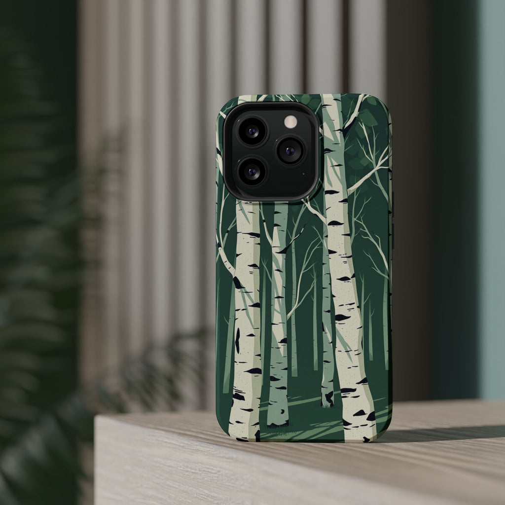 iPhone Birch Grove Abstract Geometric Slim Everyday Designer Case · iPhone Case