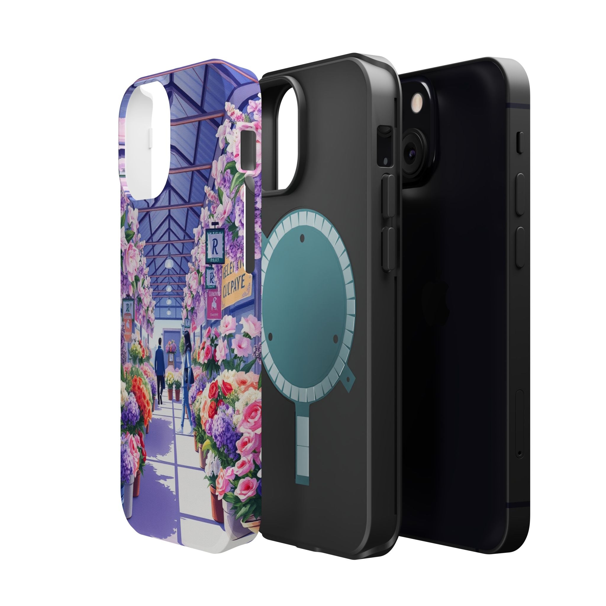 iPhone Flower Market Cinematic Art Clean Minimal Snap Cas Slim Snap Case · iPhon