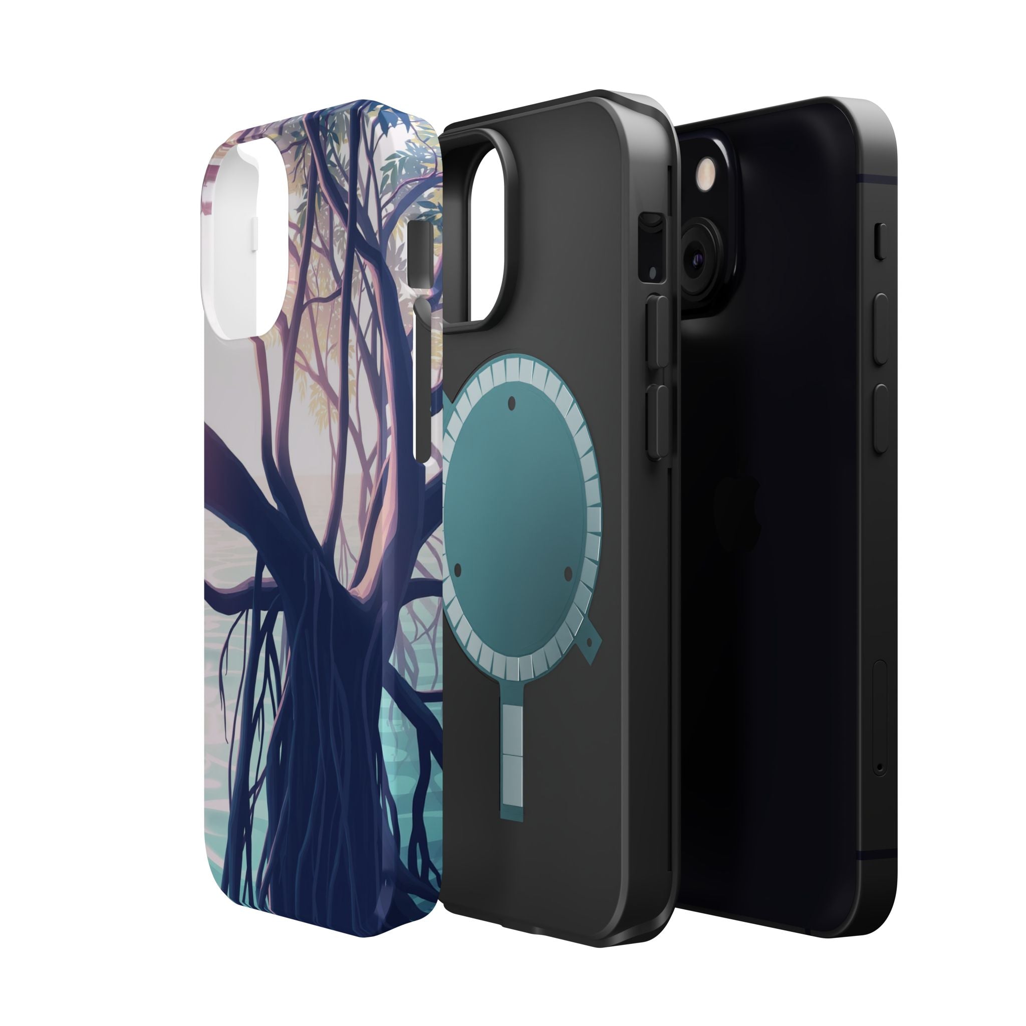 iPhone Mangrove Roots Holographic Iridescent Slim iPhone Everyday · iPhone Case