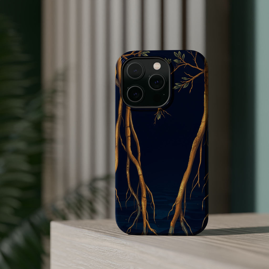 iPhone Mangrove Roots Electric Art Bold Modern Everyday Snap Case · iPhone Case