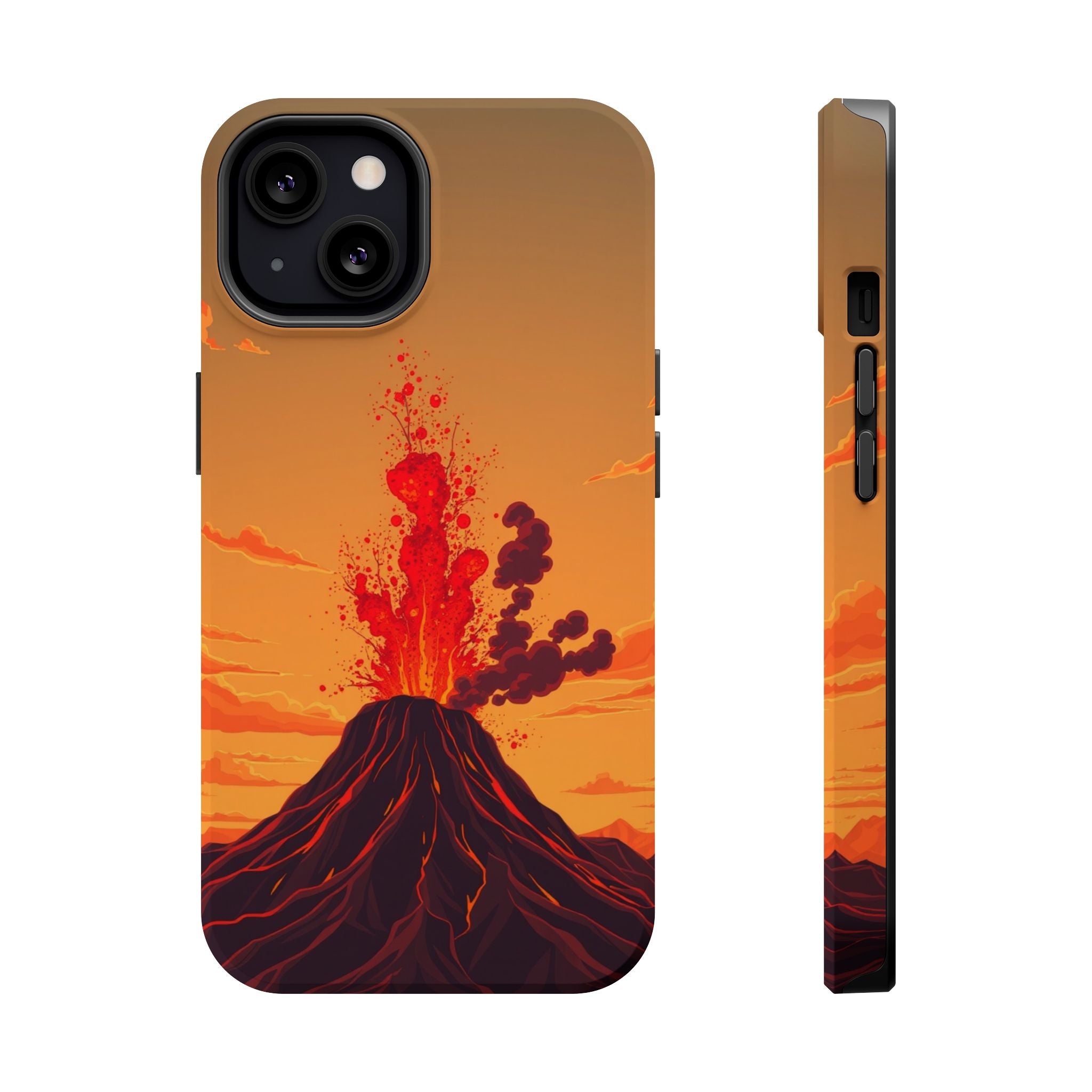iPhone Sunset Amber And Peach Volcanic Eruption Soft iPhone Finish · iPhone Case