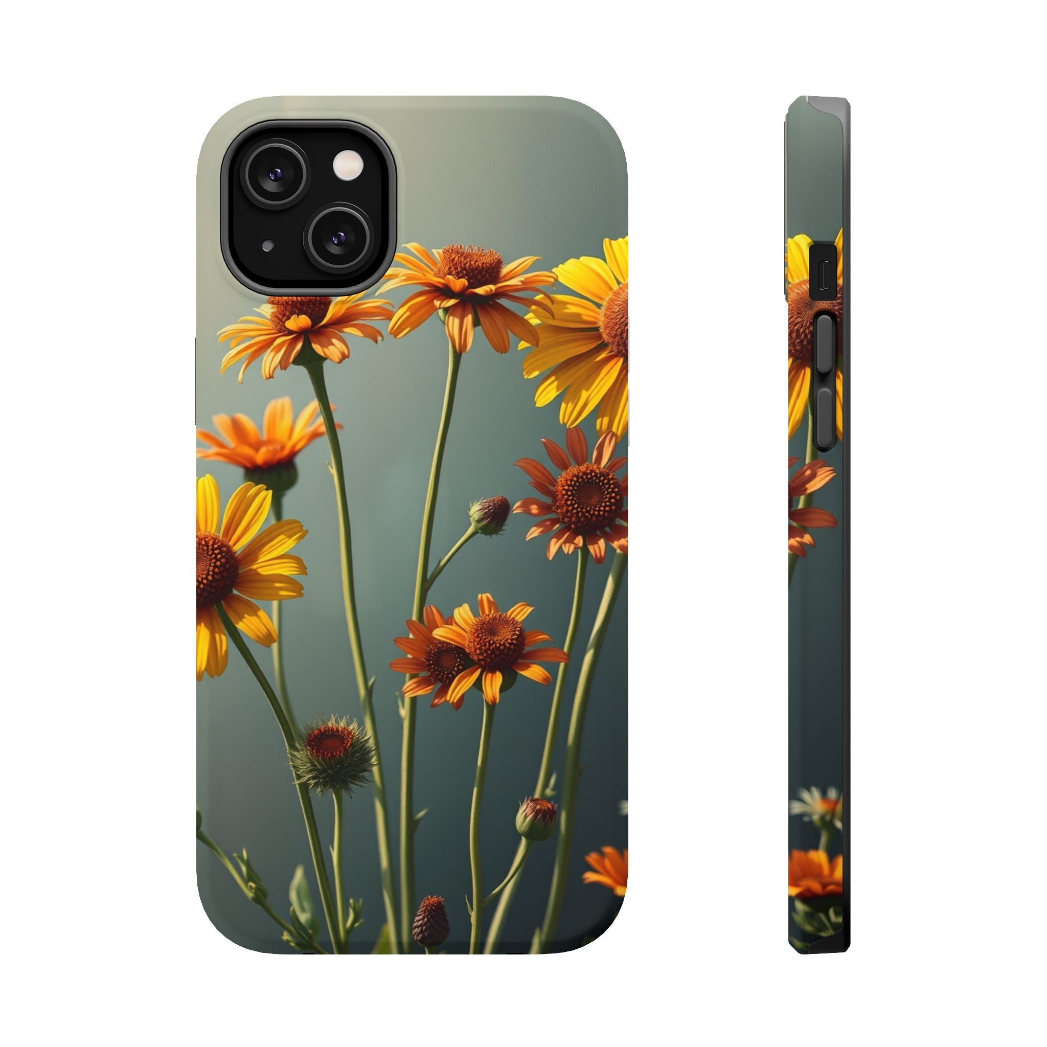 iPhone Mustard And Rust Wildflower Bunch Slim Everyday iPhone Designer · iPhone