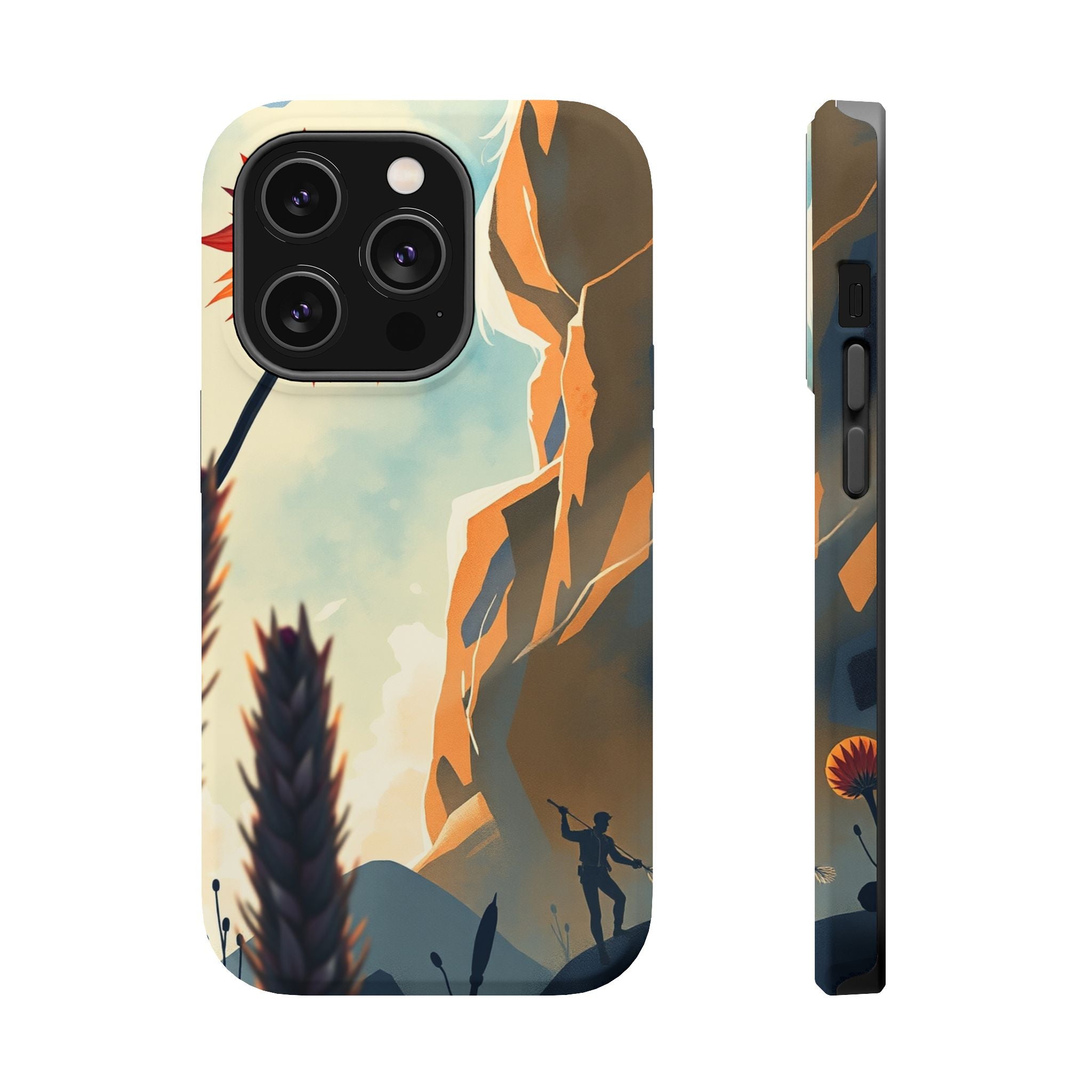 iPhone Bud Burst Vibrant Watercolor Artistic Everyday Cas Slim Snap Case · iPhon