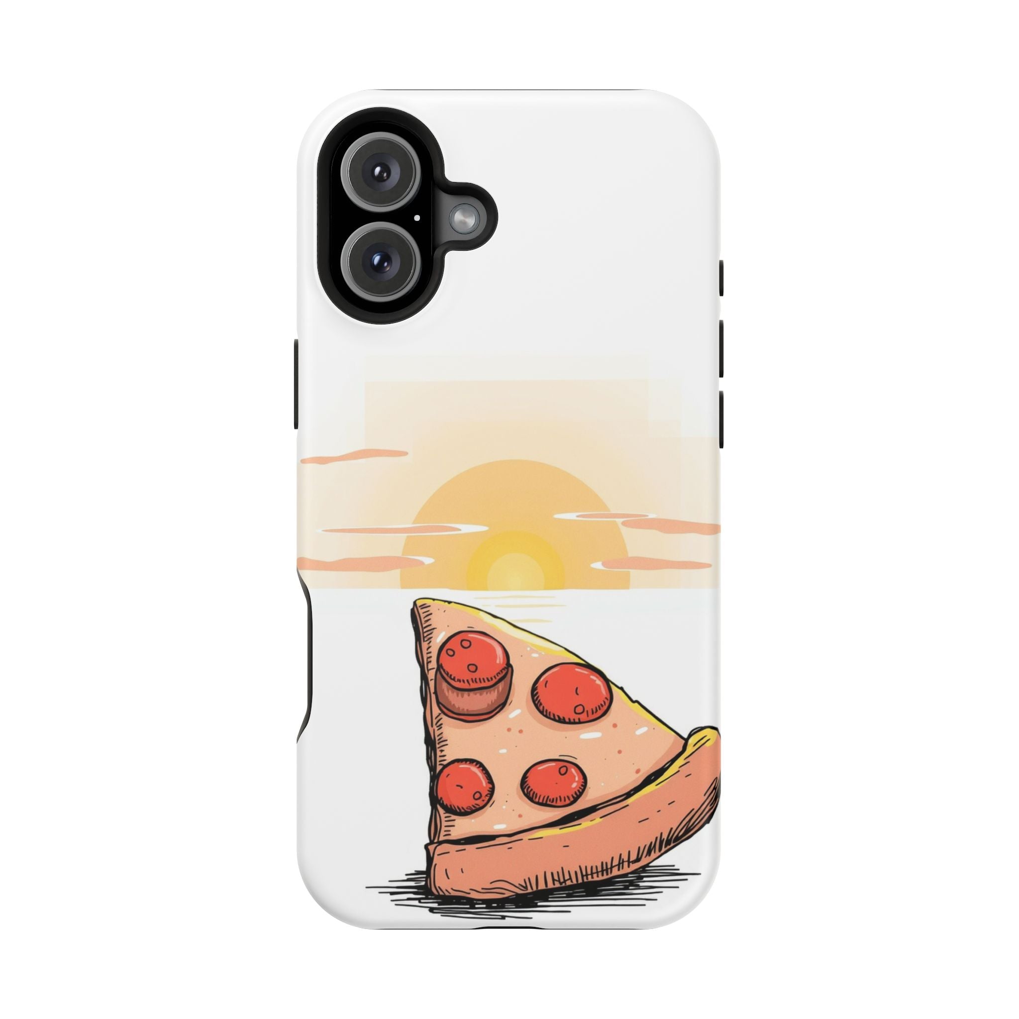 iPhone Earthy Pizza Slice Sunset Design Slim Everyday Designer Case · iPhone Cas