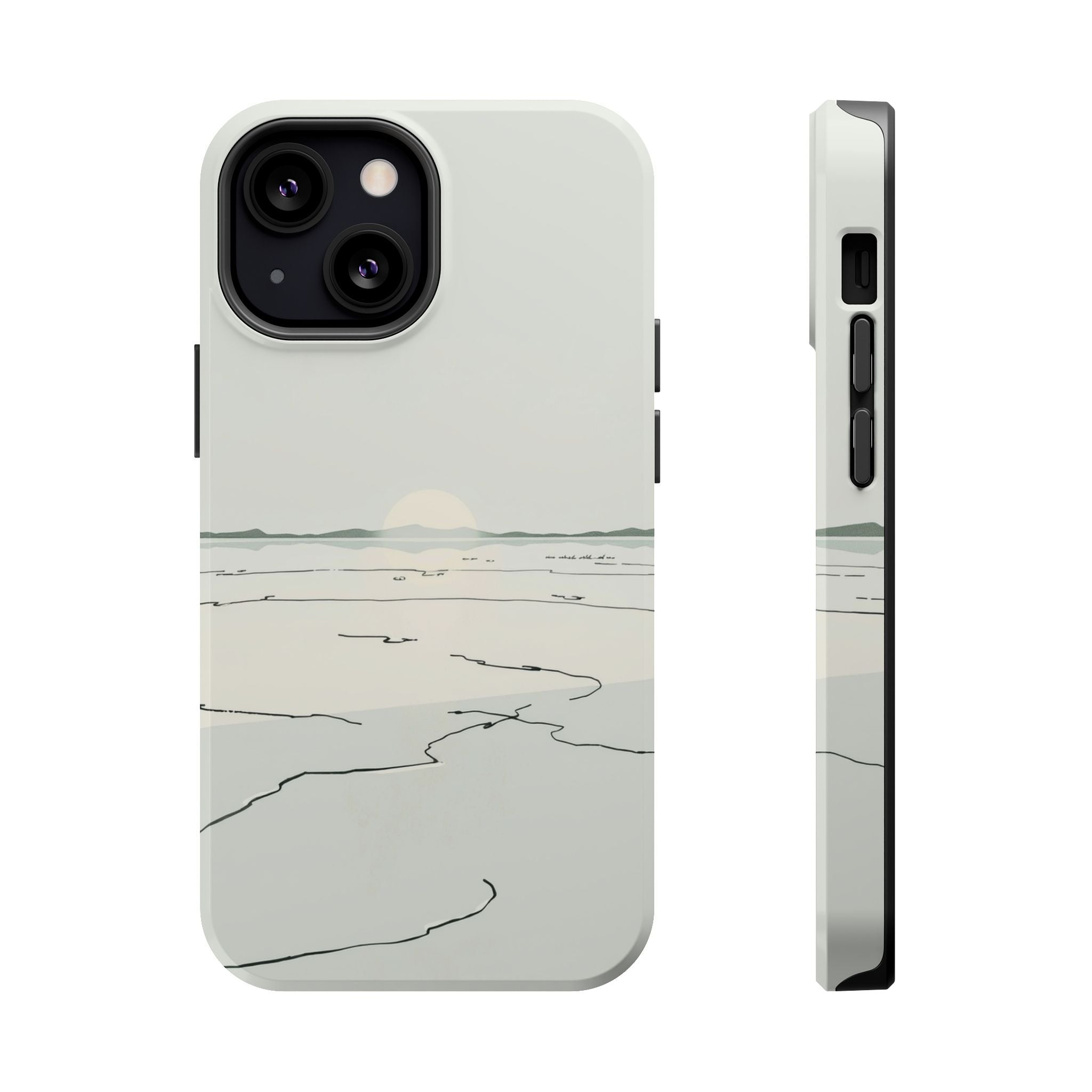 iPhone Dreamy Salt Flat Mirror Design Slim Everyday Designer Case · iPhone Case