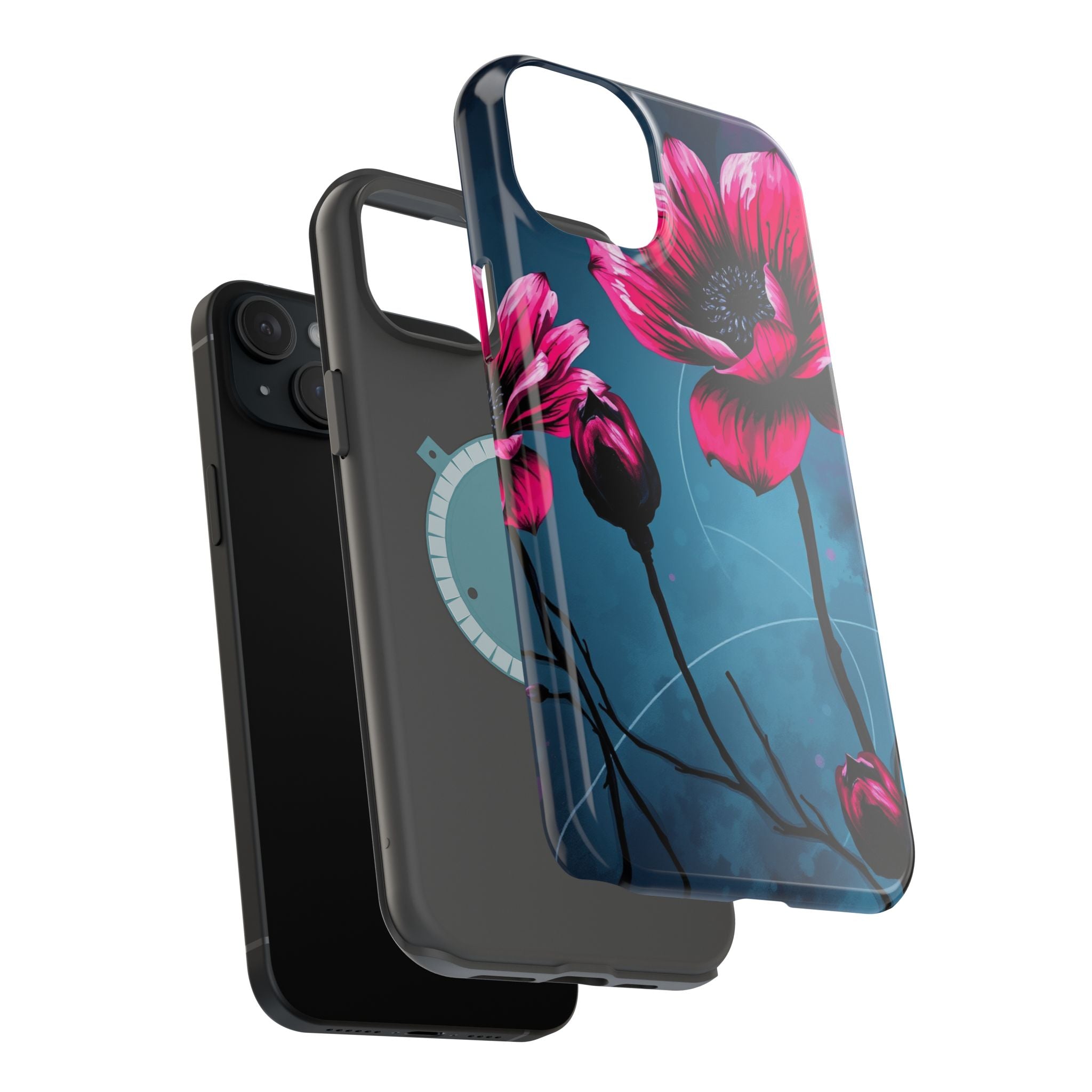 iPhone Floral Ink Wash Bold Art Slim Everyday Designer Case · iPhone Case