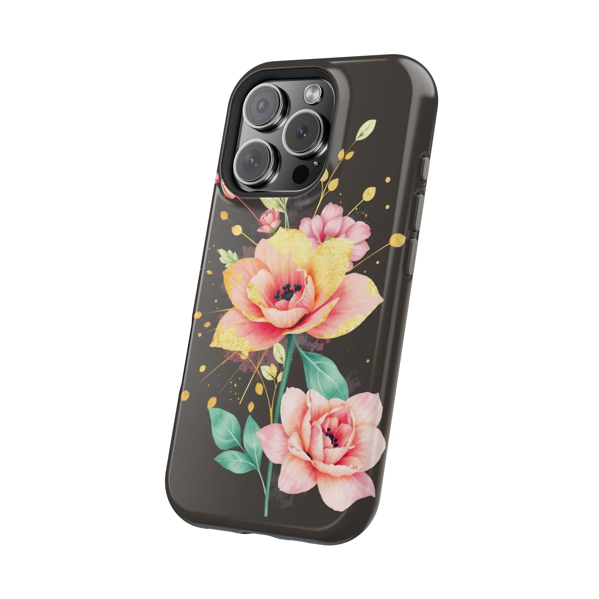 iPhone Earthy Floral Watercolor Splash Design Clean iPhone 14 Minimal · iPhone C