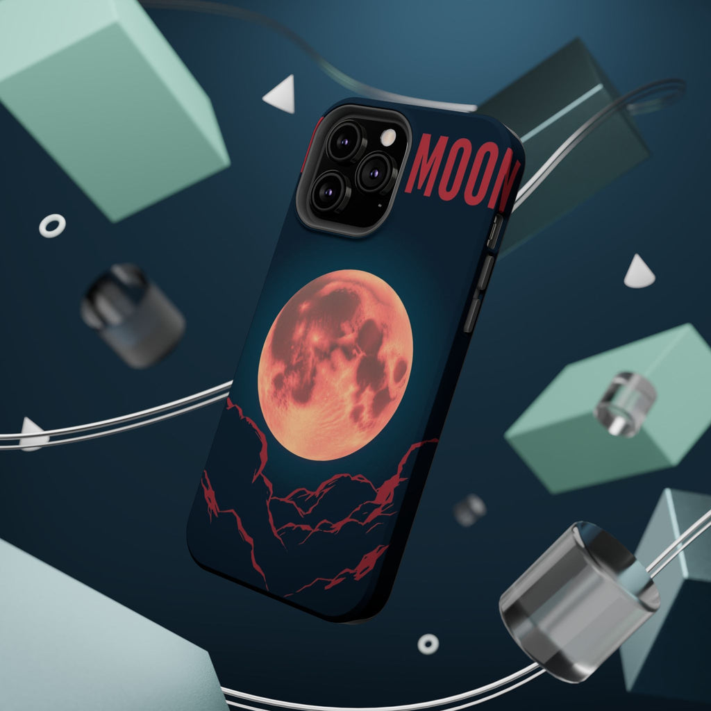 iPhone Blood Moon Rise Vintage Retro Poster Slim Everyday Designer Case · iPhone