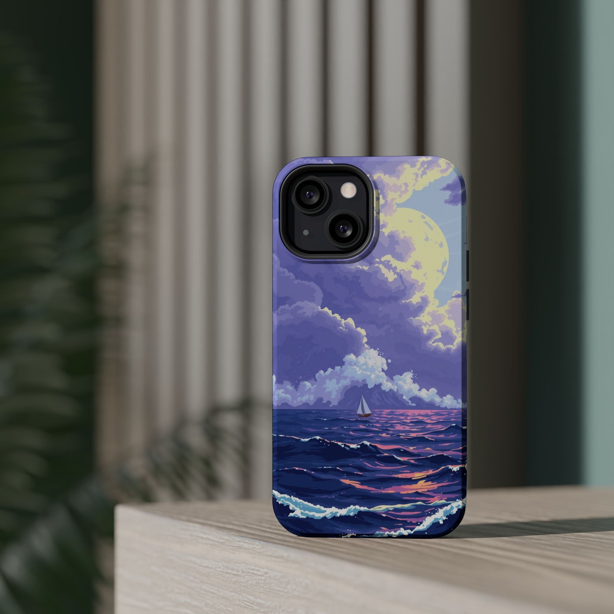 iPhone Storm at Sea Enchanted Art 13 Slim Everyday Designer Case · iPhone Case
