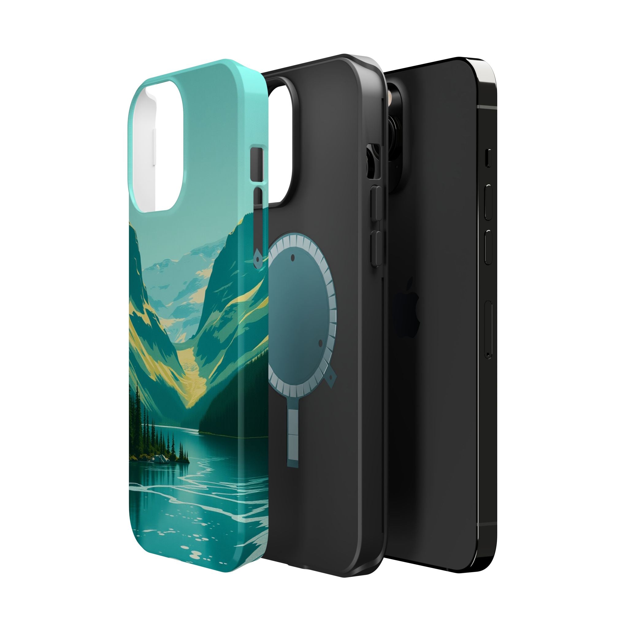 iPhone Radiant Glacier Lake Design Bold Modern Everyday Snap Case · iPhone Case