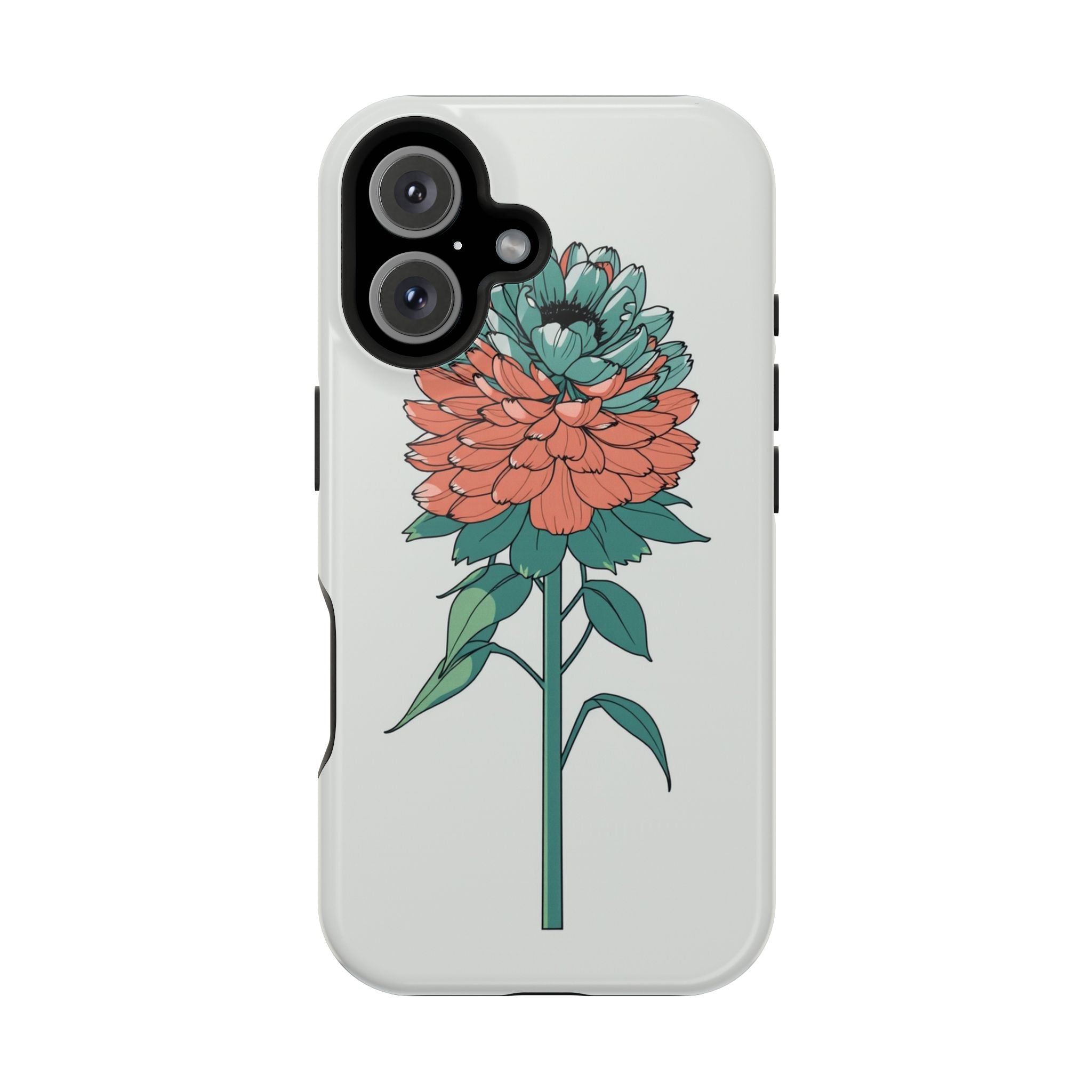 iPhone Serene Ranunculus Stack Design Slim Everyday Designer Case · iPhone Case
