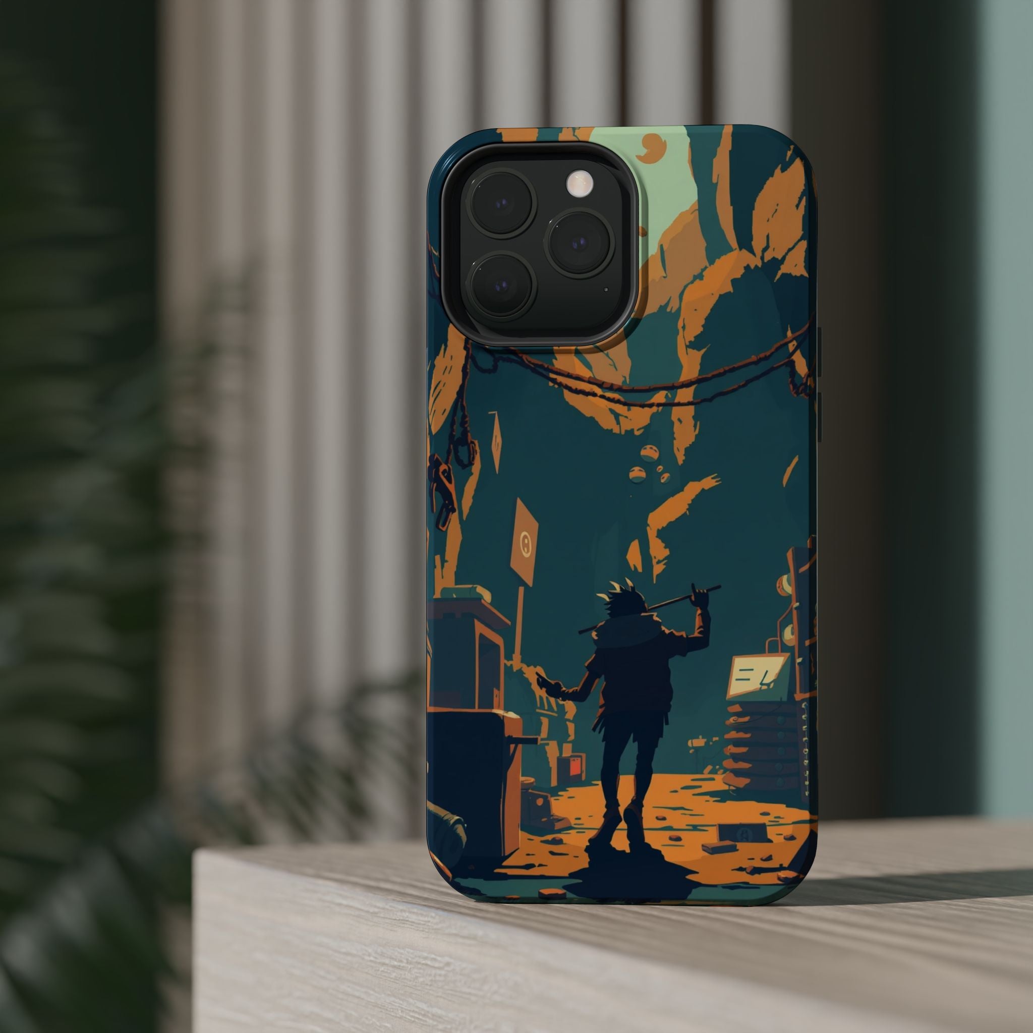 iPhone Mustard And Rust Unhinged in a Cute Way Soft Finish Everyday Case · iPhon