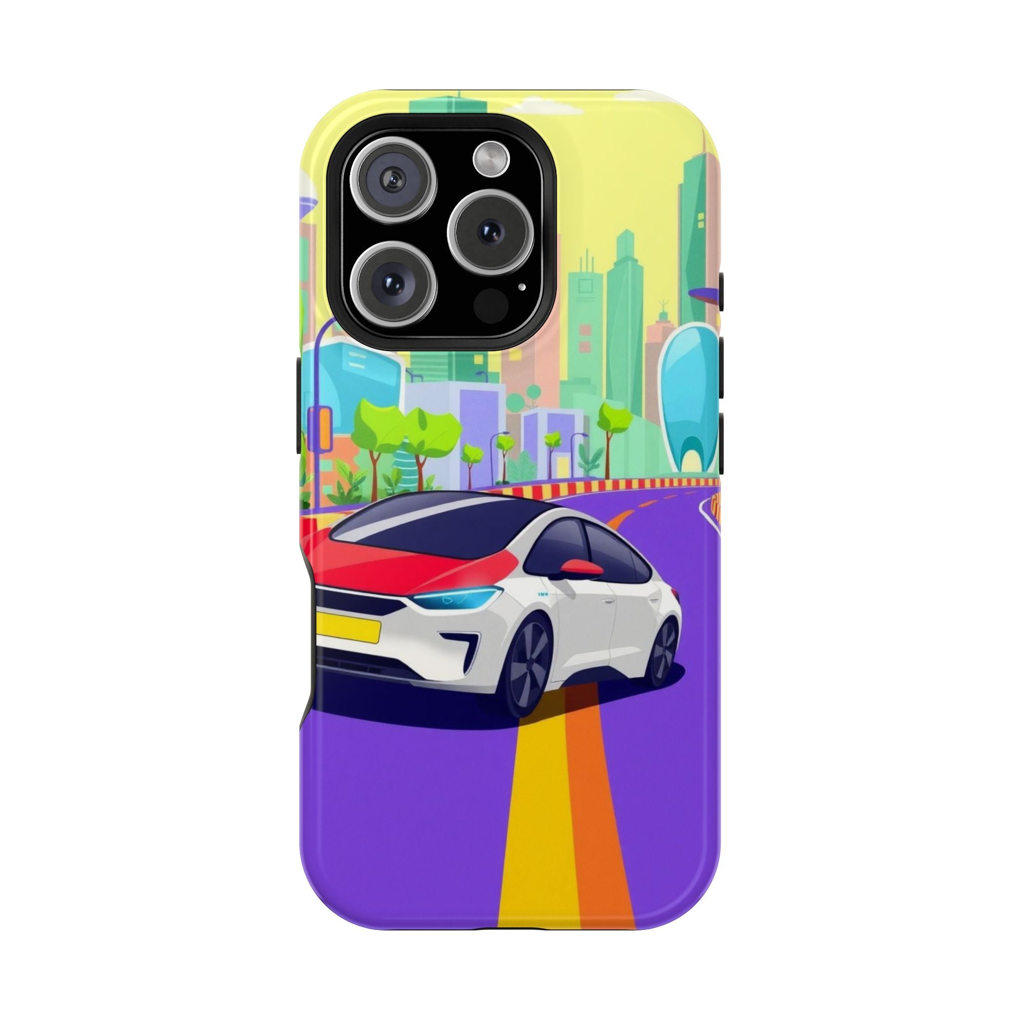 iPhone Electric Car Future Kids Fun Phone Case Gift Slim Snap Case · iPhone Case