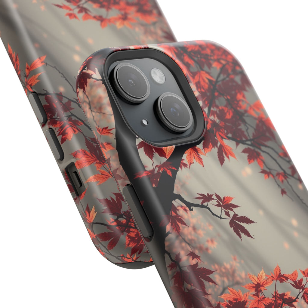 iPhone Charcoal And Copper Autumn Maple Slim Everyday iPhone 17 · iPhone Case