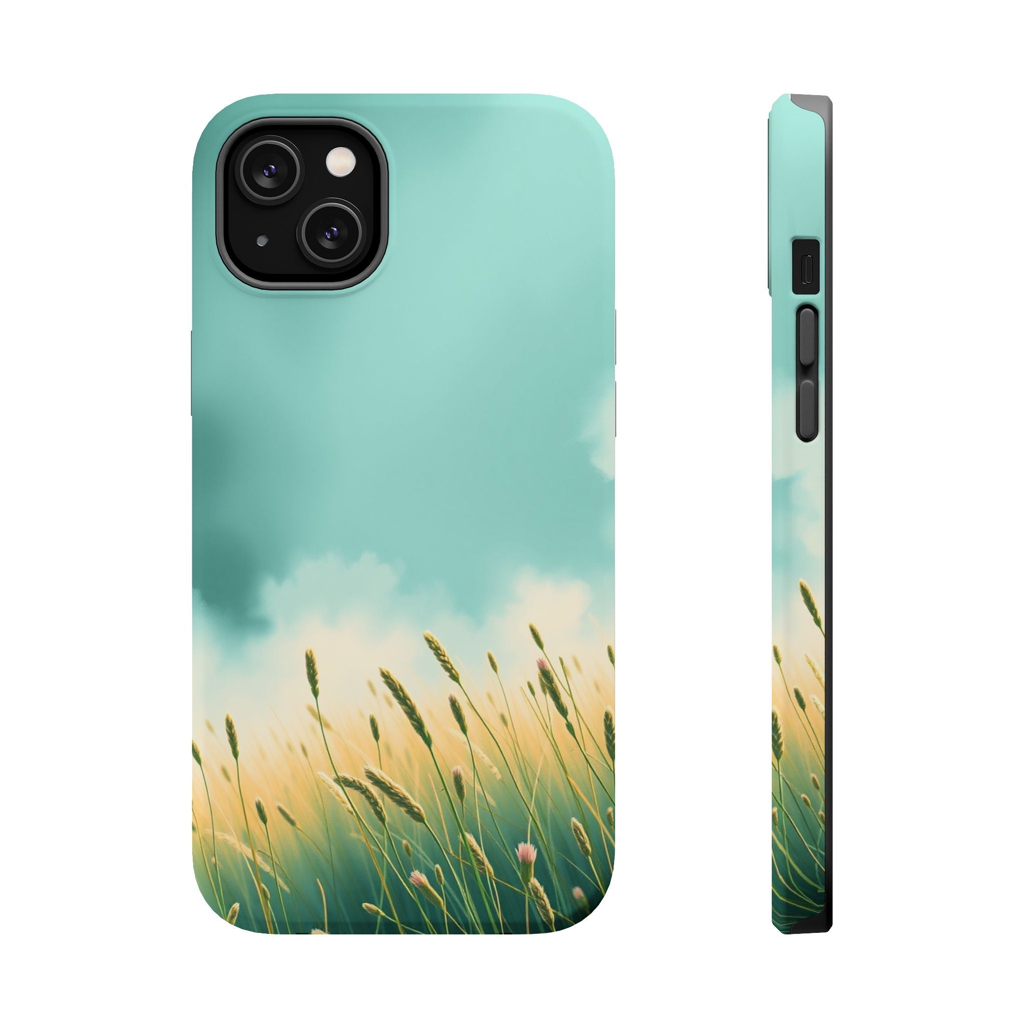 iPhone Mint And Blush Spring Meadow Slim Everyday Designer Case · iPhone Case