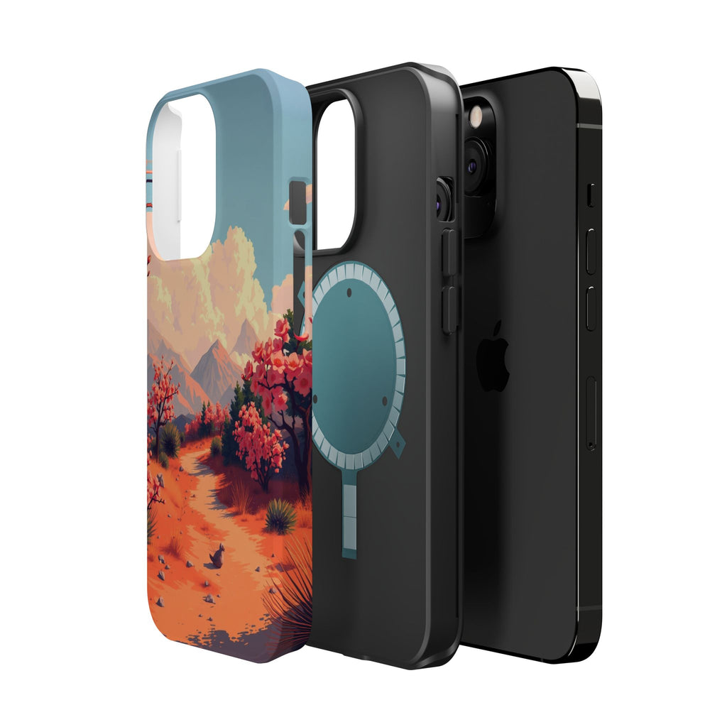 iPhone Burnt Orange And Sand Blossom Trail Slim iPhone Everyday · iPhone Case