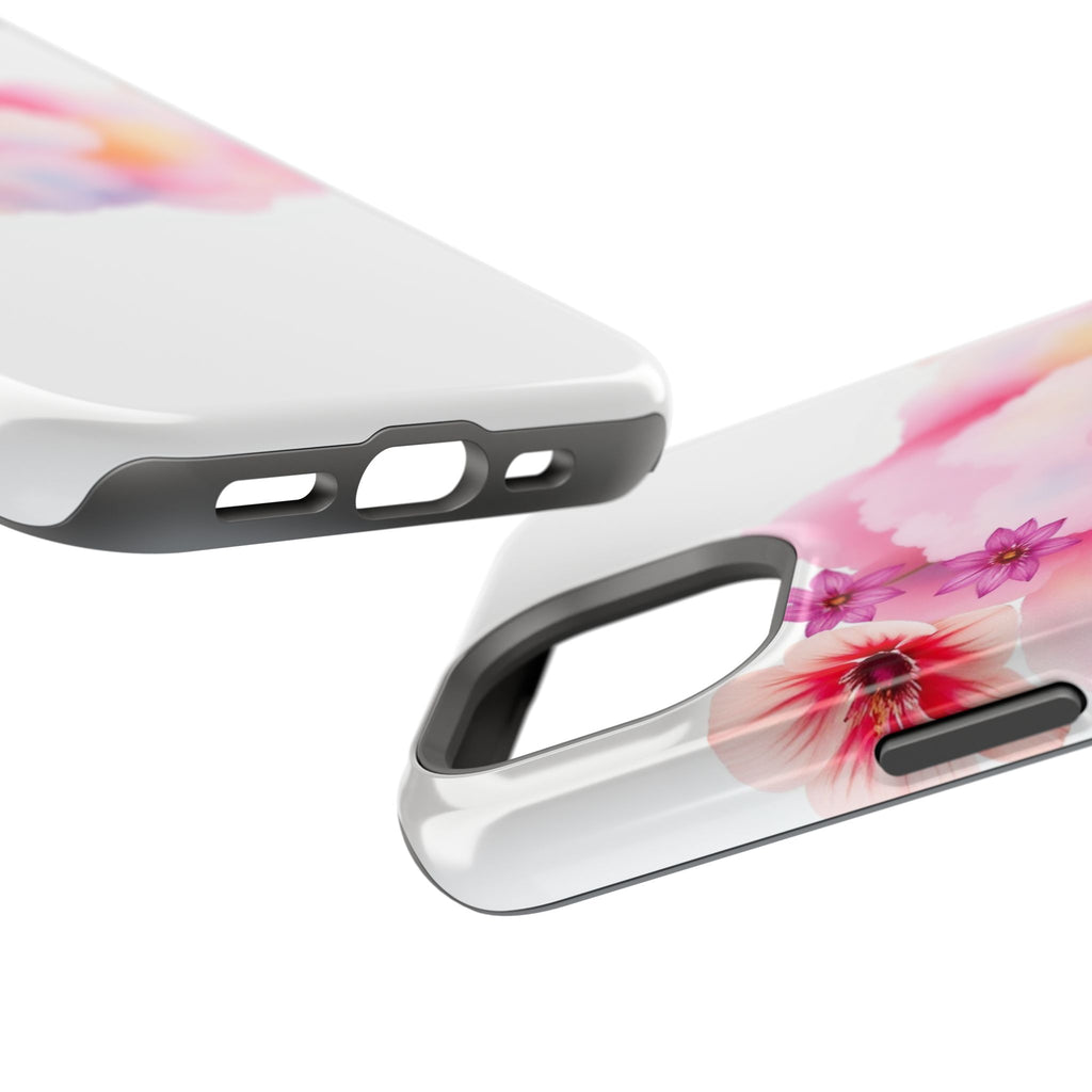 iPhone Pastel Floral Cloud Vibrant Watercolor Carry Case Slim Snap Case · iPhone