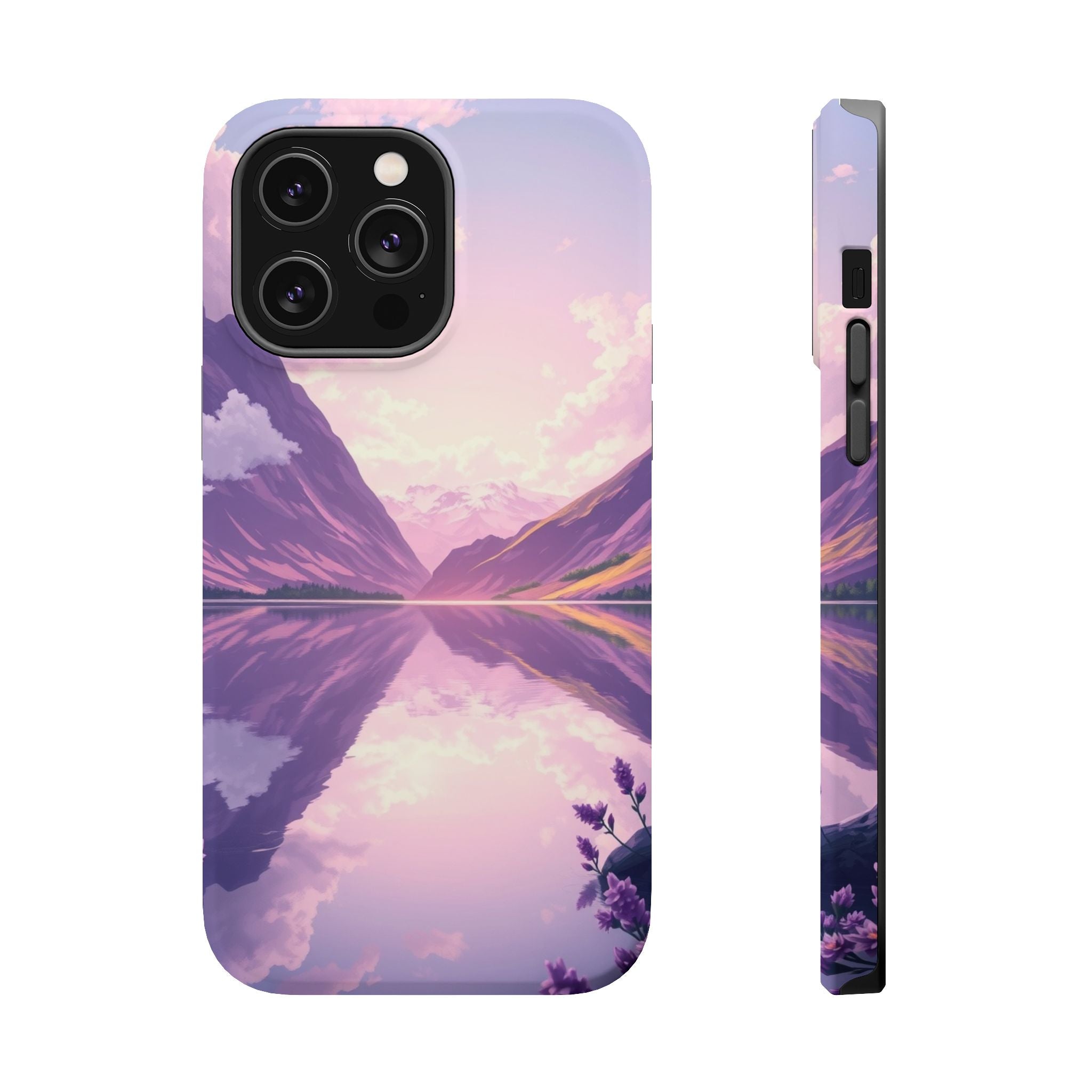 iPhone Lavender And Pearl Fjord Reflection Slim iPhone Everyday · iPhone Case